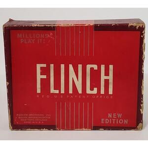 Vintage FLINCH Card Game Parker Brothers Inc New Edition 150 Card Set Complete